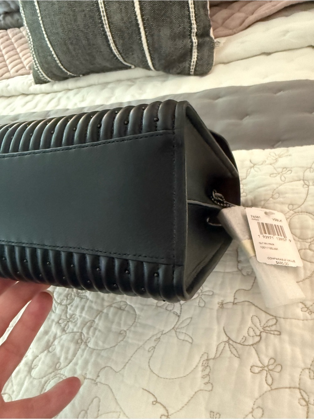 NWT Coach Parker With Quilting & Rivets Black - Picture 9 of 10
